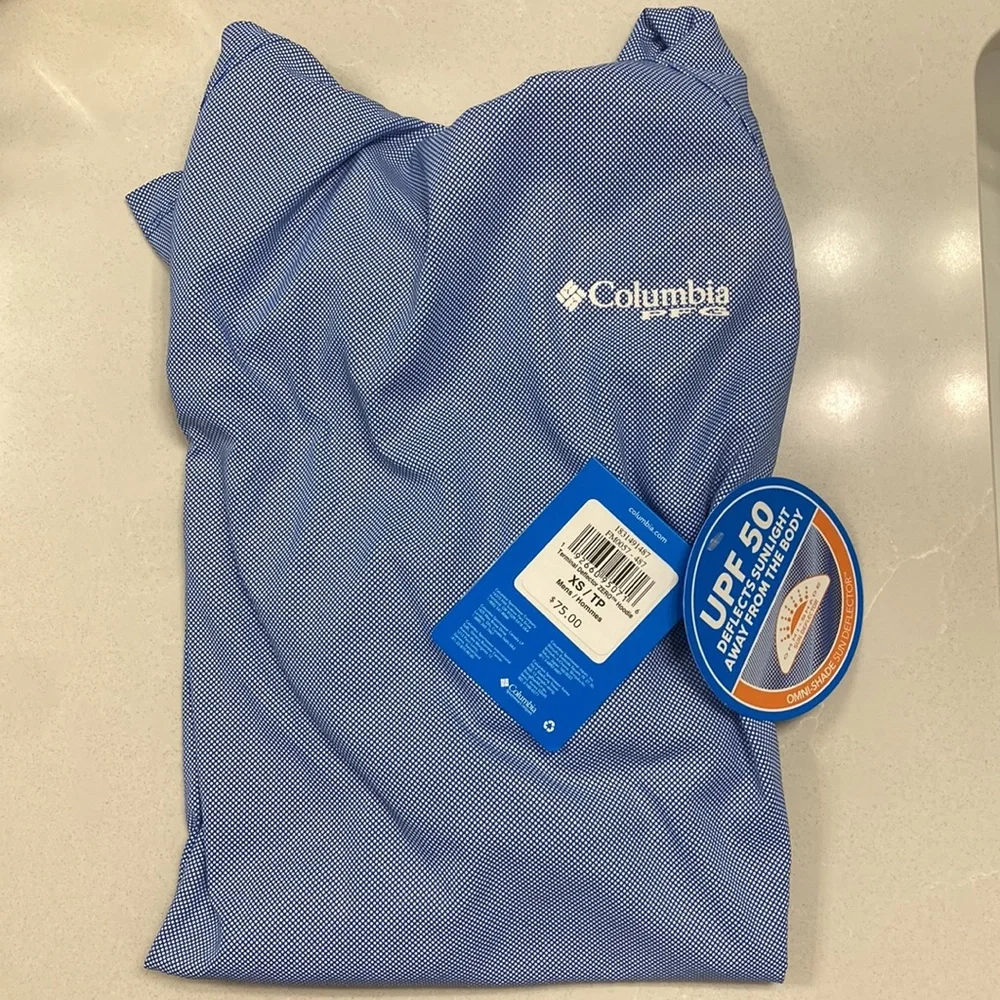 NWT Columbia Men’s Terminal Deflector Hoodie, size XS Sun shirt - Picture 6 of 7